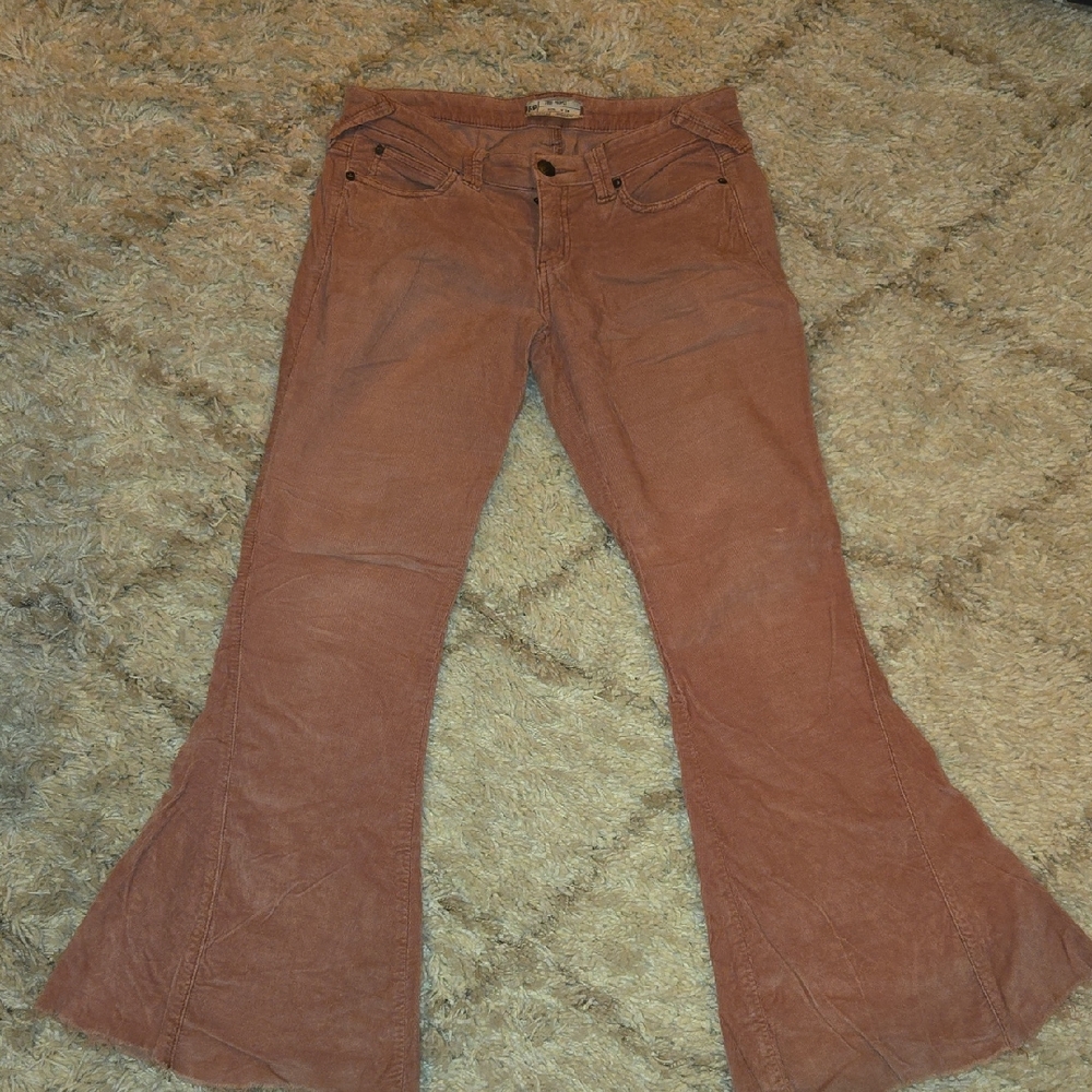 Free People Corduroy Pants in Warm Brown
